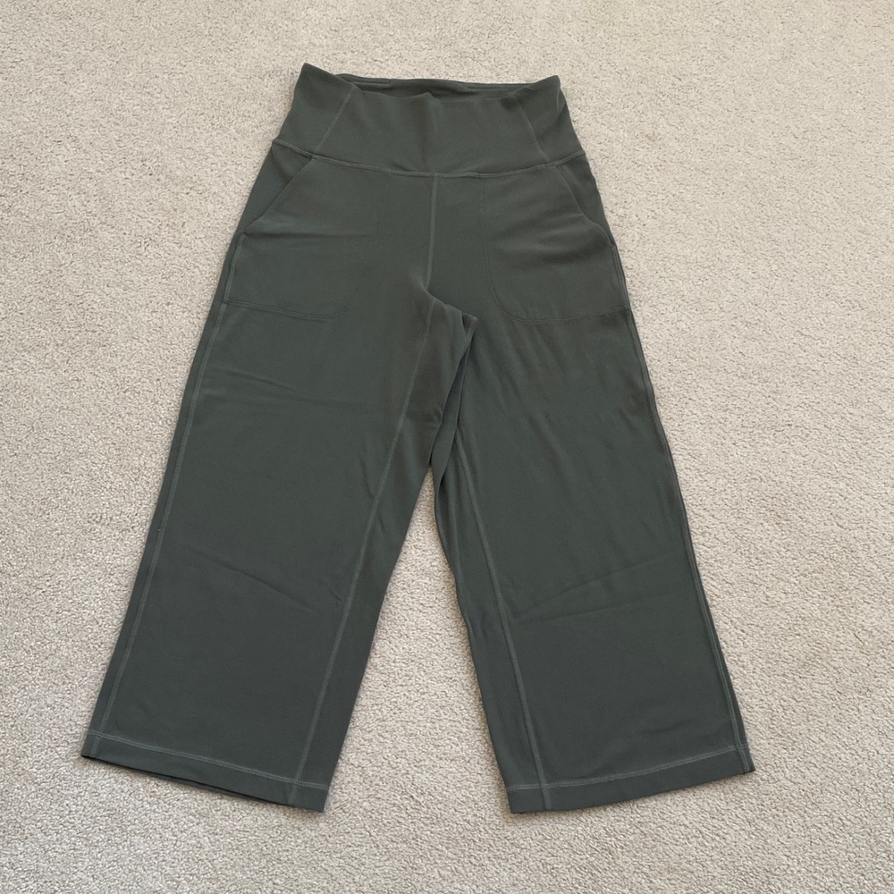 lululemon athletica Dark Green Wide-Leg Pants